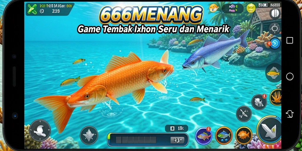 Tampilan menarik dari gameplay Tembak Ikan di 666MENANG.