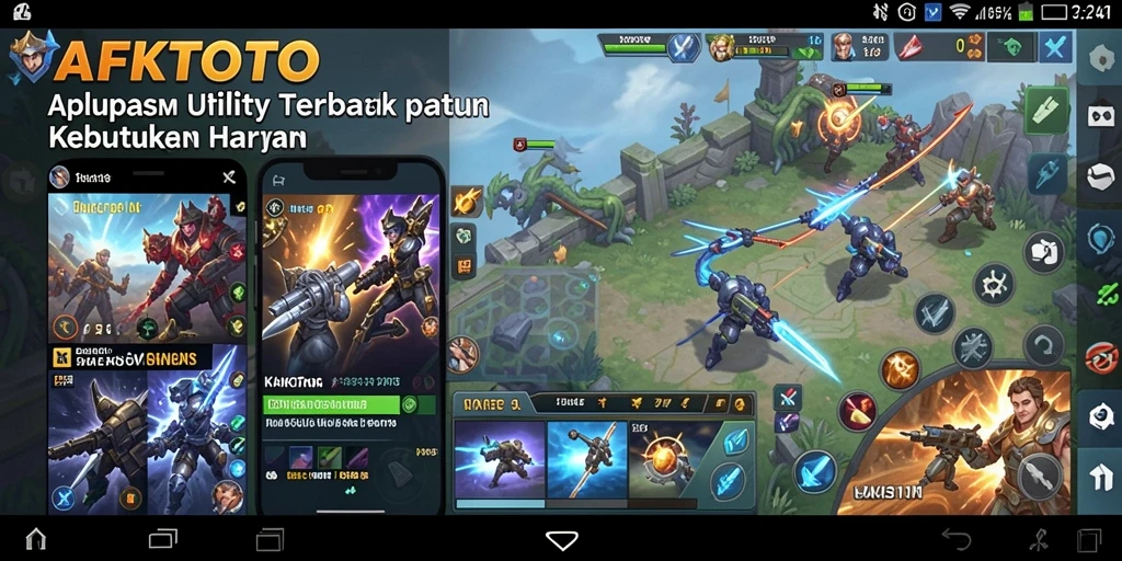 Tampilan antarmuka intuitif dari AFKTOTO yang memudahkan pengguna.