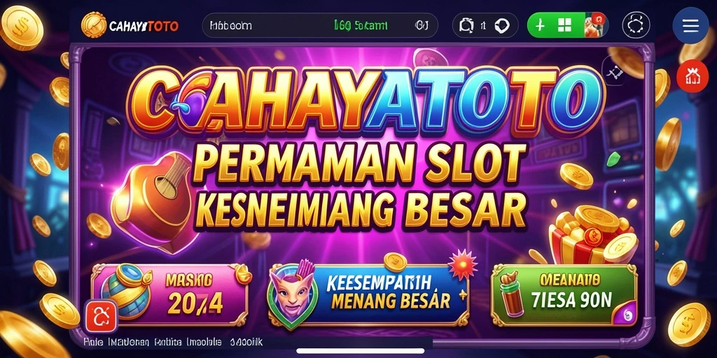 Tampilan gameplay CAHAYATOTO yang kaya akan warna dan fitur menarik.