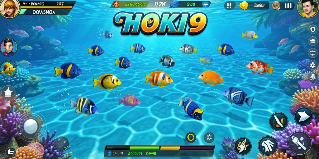 Tampilan gameplay HOKI9 yang seru dan penuh aksi Tembak Ikan.