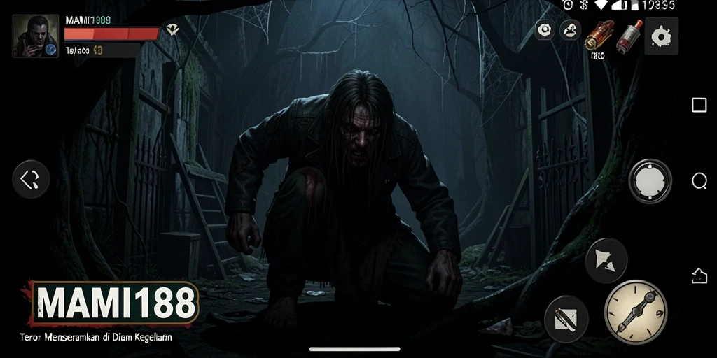Tampilan menyeramkan dari gameplay MAMI188 yang mencekam.