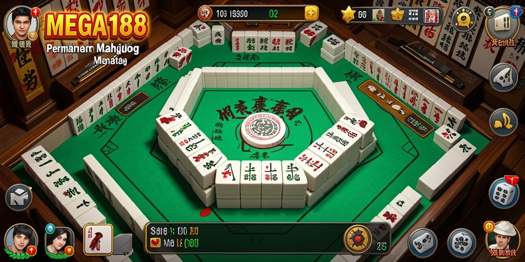 Tampilan menarik dari gameplay Mahjong yang mendebarkan.