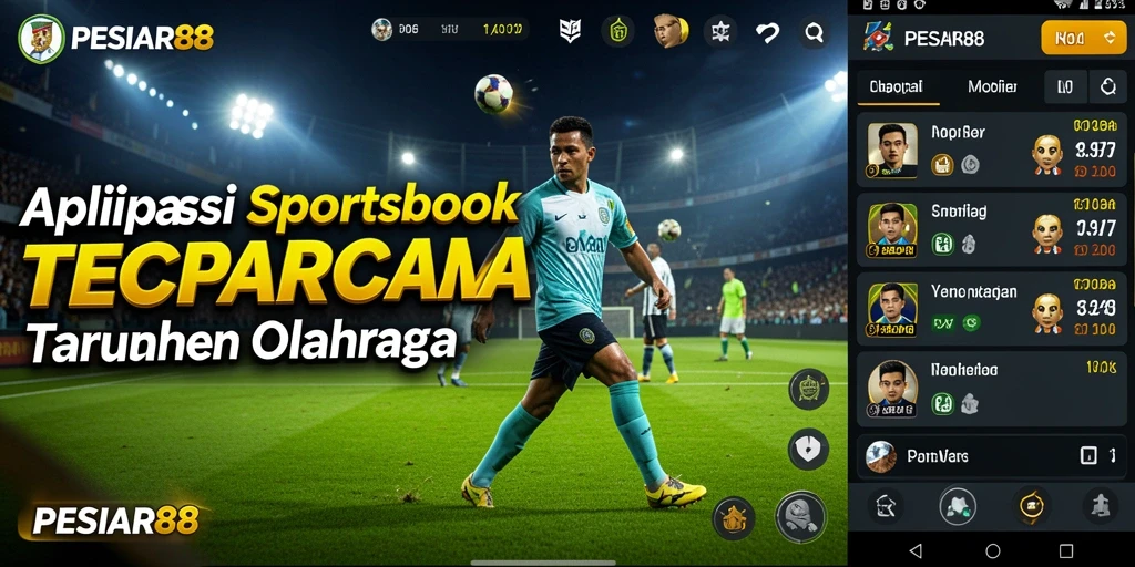 Tampilan layar utama PESIAR88 dengan pilihan taruhan olahraga.