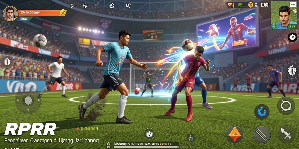Screenshot gameplay RPRR yang menampilkan aksi seru olahraga.