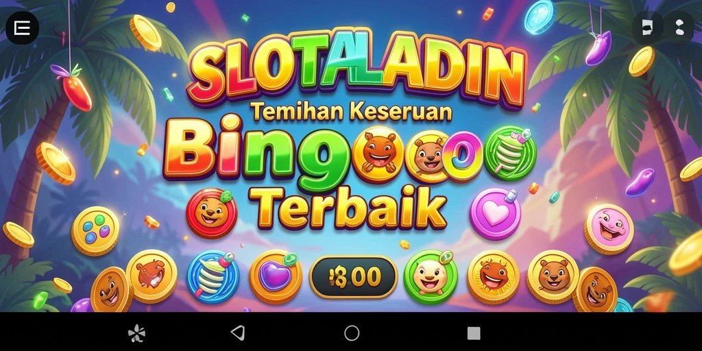 Tangkapan layar gameplay SLOTALADIN yang penuh warna dan menarik.
