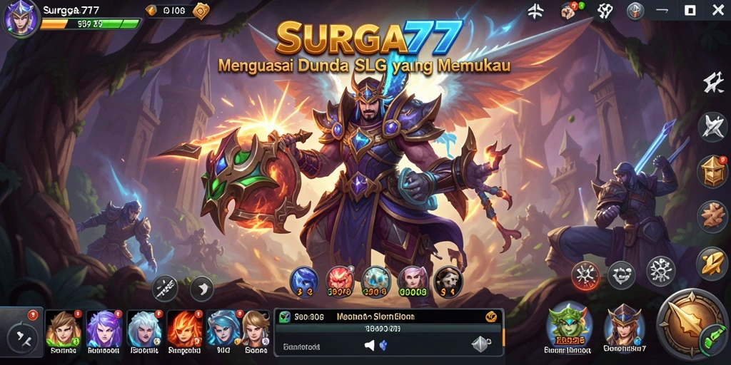 Screenshot gameplay SURGA77 yang menunjukkan strategi dalam pertempuran.
